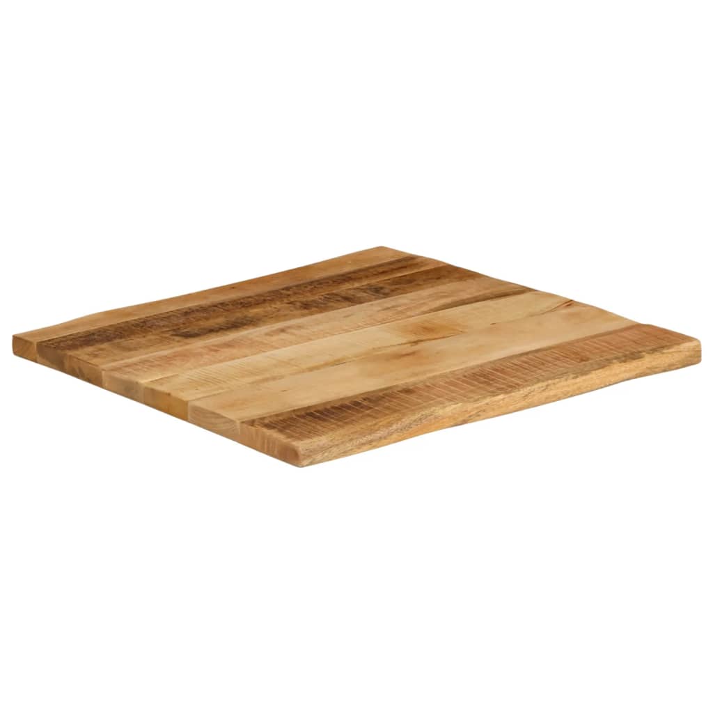 vidaXL Table Top Live Edge 60x60x3.8 cm Solid Wood Rough Mango 2