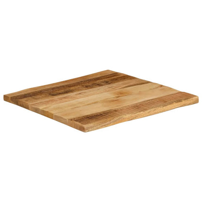 vidaXL Table Top Live Edge 60x60x3.8 cm Solid Wood Rough Mango 2