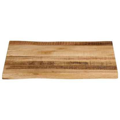 vidaXL Table Top Live Edge 60x60x3.8 cm Solid Wood Rough Mango 3