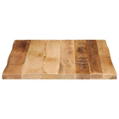 vidaXL Table Top Live Edge 60x60x3.8 cm Solid Wood Rough Mango 4