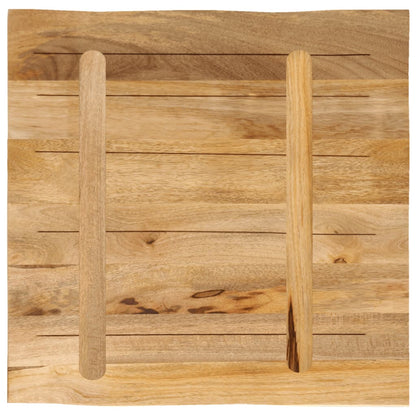 vidaXL Table Top Live Edge 60x60x3.8 cm Solid Wood Rough Mango 5
