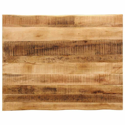 Table Top 80x80x3.8 cm Live Edge Solid Wood Mango Thickness 38 mm Rough mango wood(natural) 100 cm