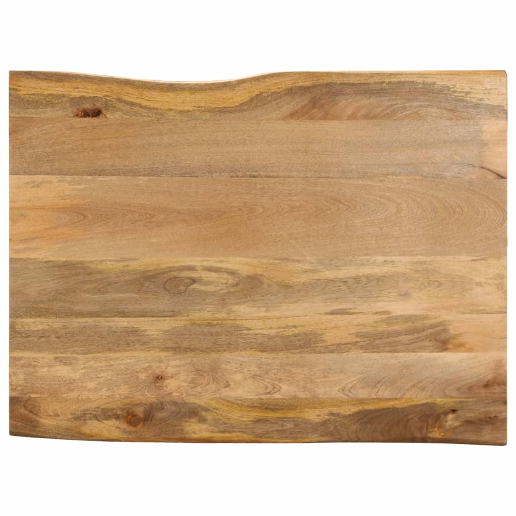 Table Top 80x80x3.8 cm Live Edge Solid Wood Mango Thickness 38 mm Mango wood(natural) 90 cm