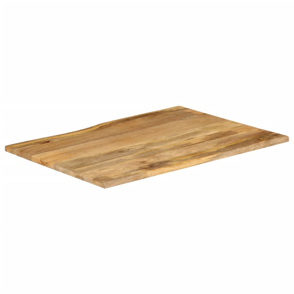 Table Top 80x80x3.8 cm Live Edge Solid Wood Mango Thickness 38 mm Mango wood(natural) 90 cm