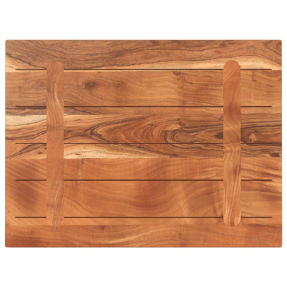 vidaXL Table Top 80x60x2.5 cm Rectangular Solid Wood Acacia 5