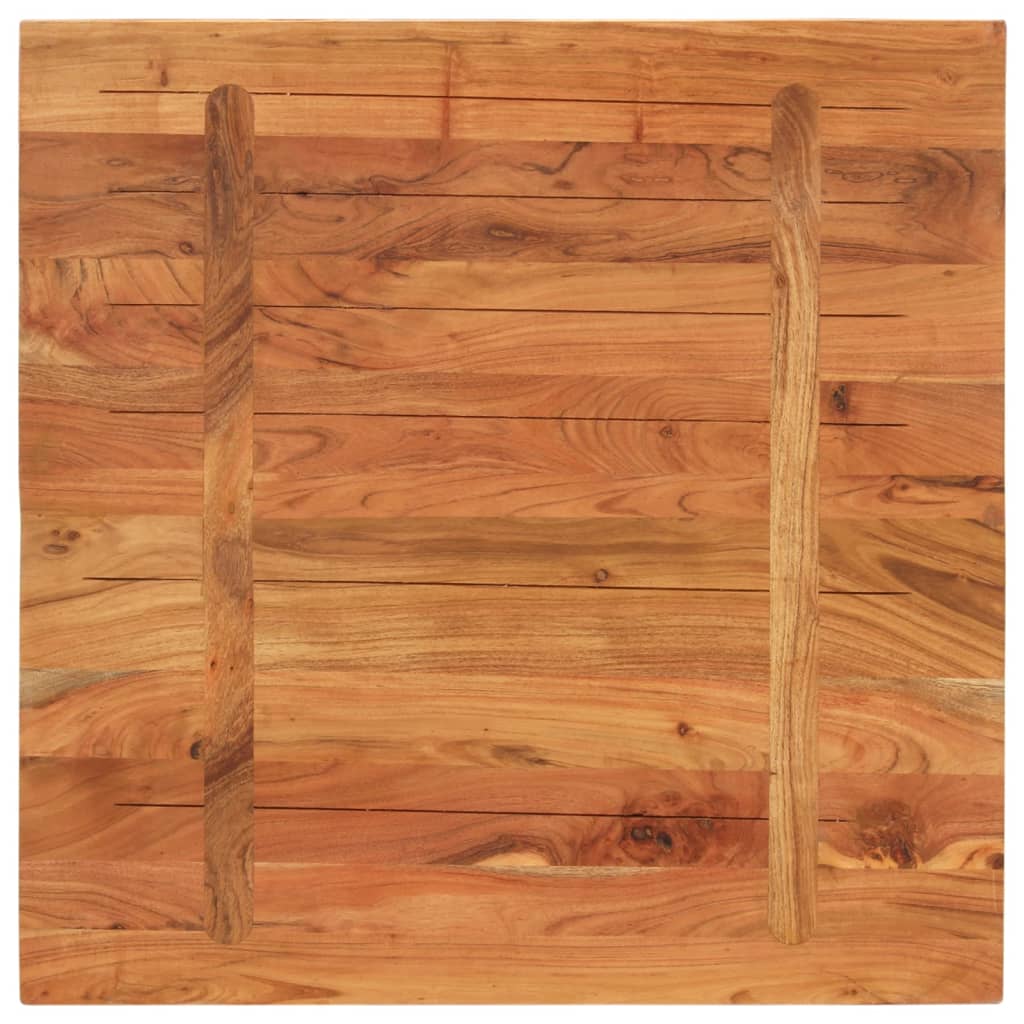 vidaXL Table Top 70x70x2,5 cm Square Solid Wood Acacia 4
