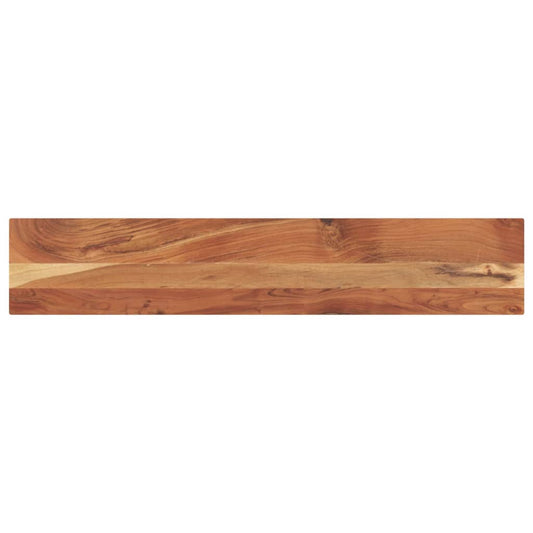 vidaXL Table Top Rectangular Solid Wood Acacia showing the grain and natural colour