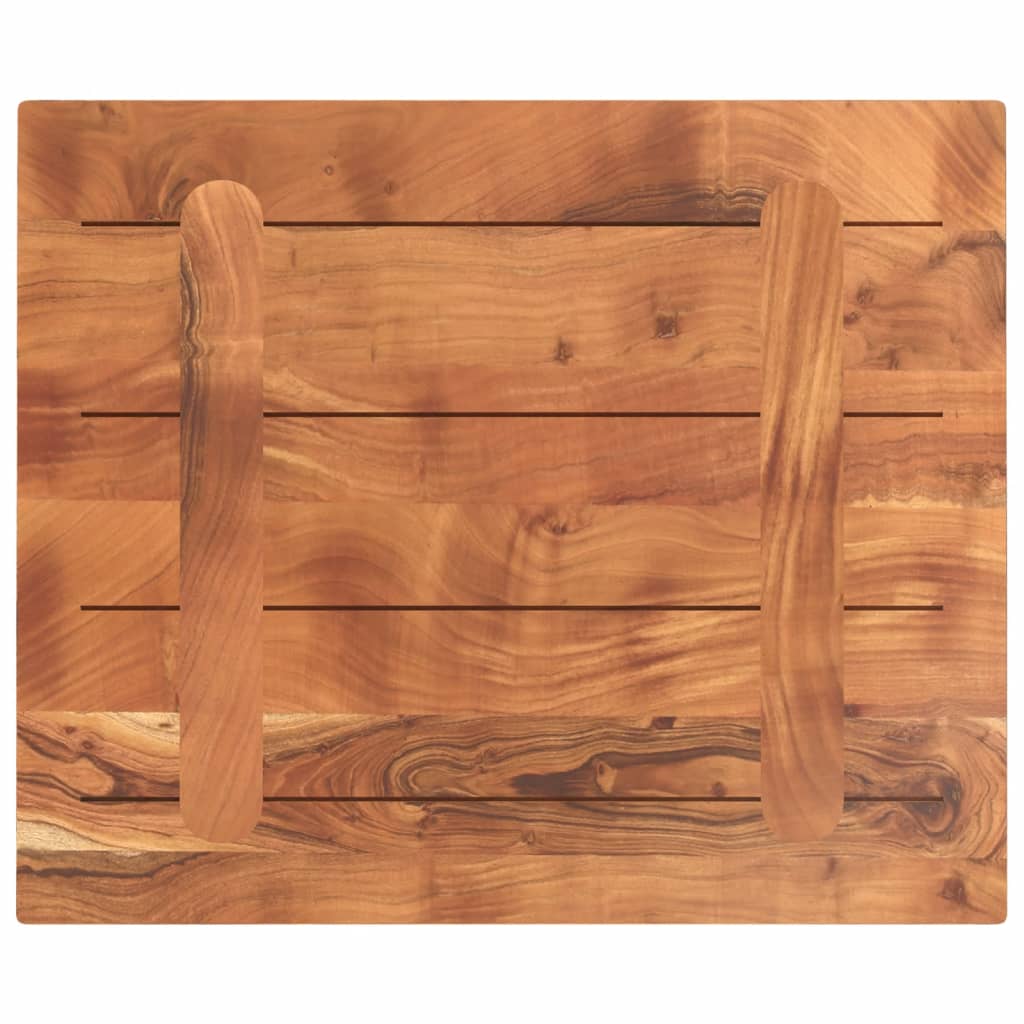 vidaXL Table Top 60x50x3.8 cm Rectangular Solid Wood Acacia 5