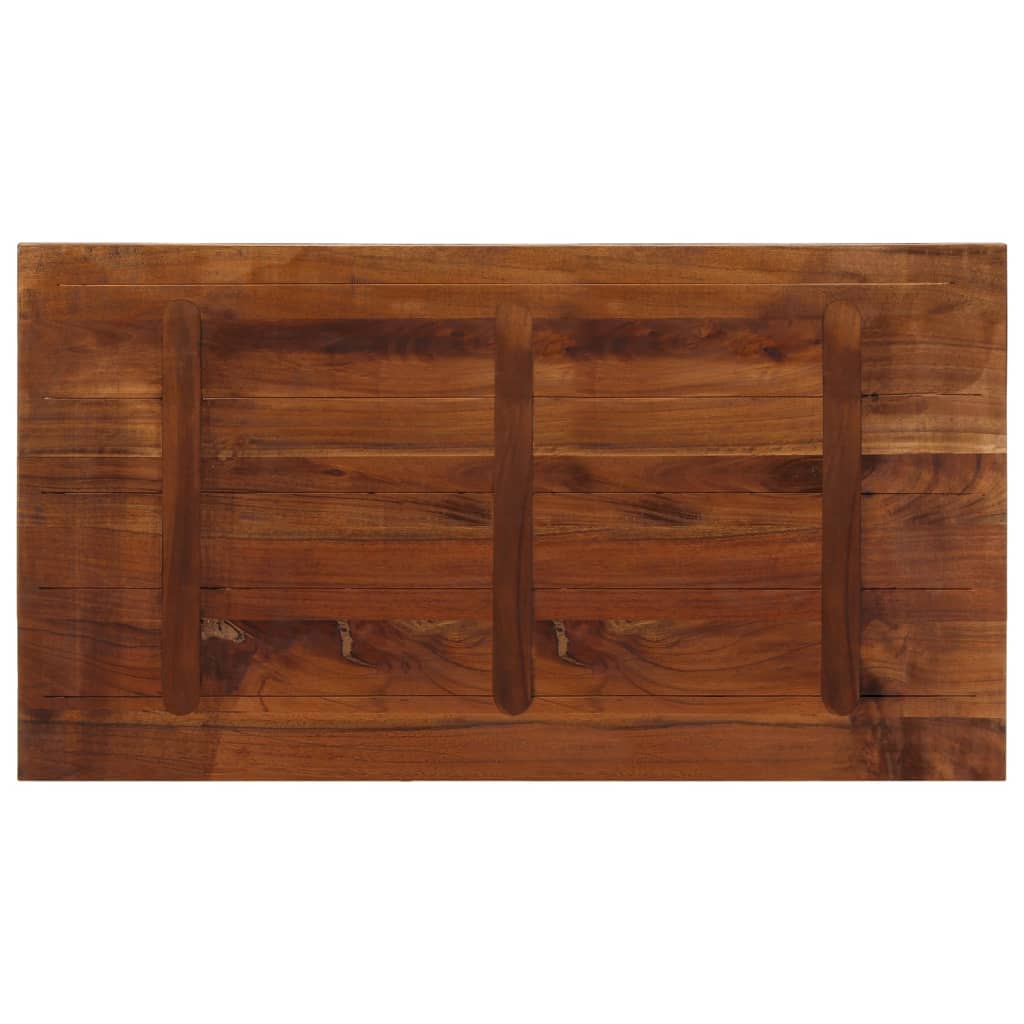 vidaXL Table Top 110x50x2.5 cm Rectangular Solid Wood Reclaimed 5