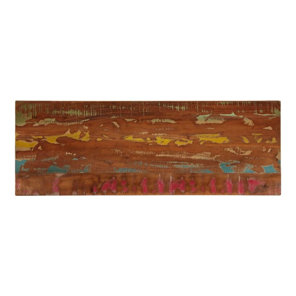 Table Top 50x50x2.5 cm Square Solid Wood Reclaimed Thickness 25 mm Reclaimed wood(multicolour) 140 cm