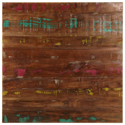 vidaXL Table Top 70x70x1.5 cm Square Solid Wood Reclaimed 1