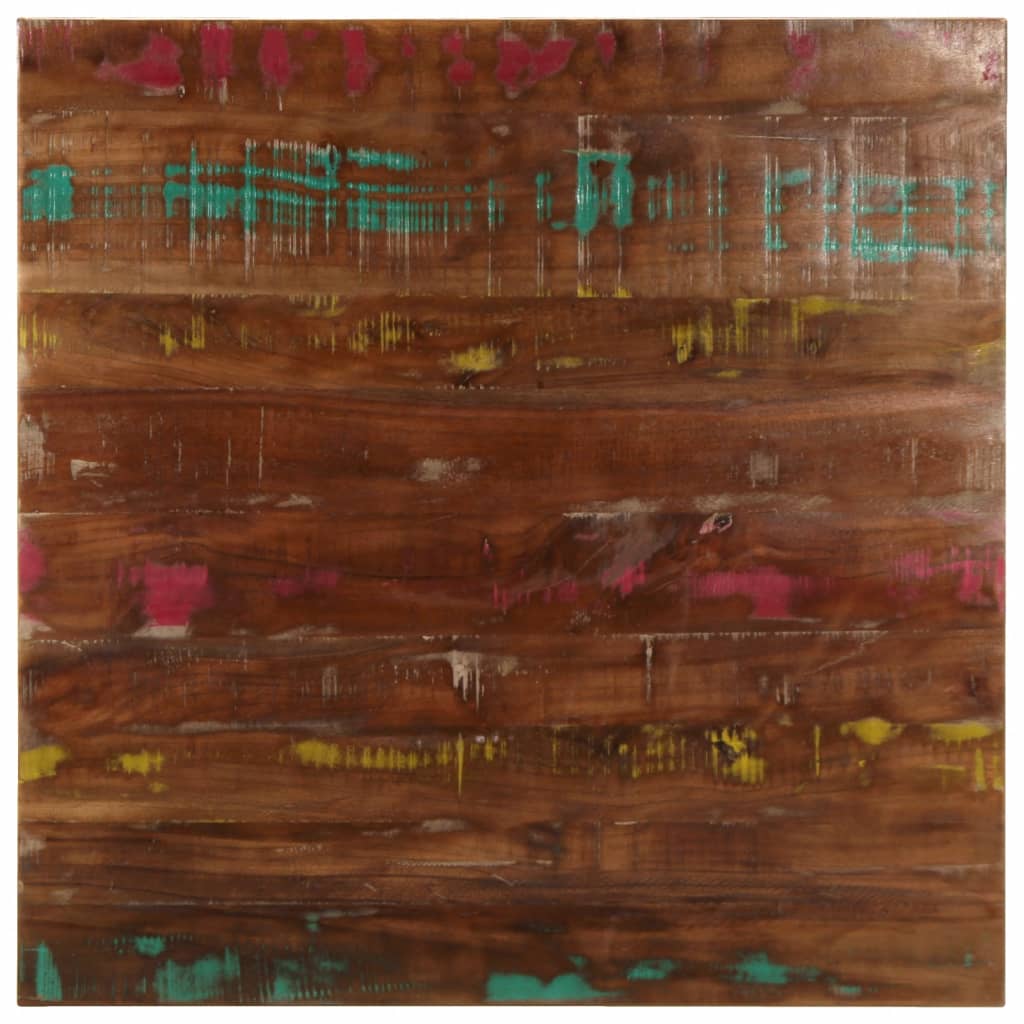 vidaXL Table Top 80x80x1.5 cm Square Solid Wood Reclaimed 1