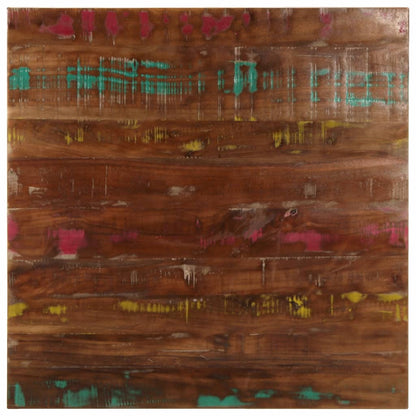 vidaXL Table Top 80x80x1.5 cm Square Solid Wood Reclaimed 1