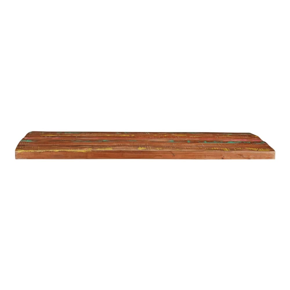 Table Top 80x80x2.5 cm Square Solid Wood Reclaimed Thickness 25 mm Reclaimed wood(multicolour) 90 cm