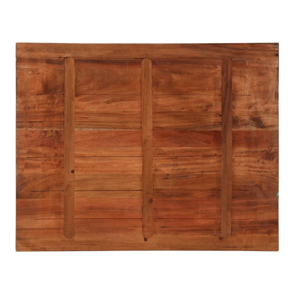 Table Top 80x80x2.5 cm Square Solid Wood Reclaimed Thickness 25 mm Reclaimed wood(multicolour) 90 cm
