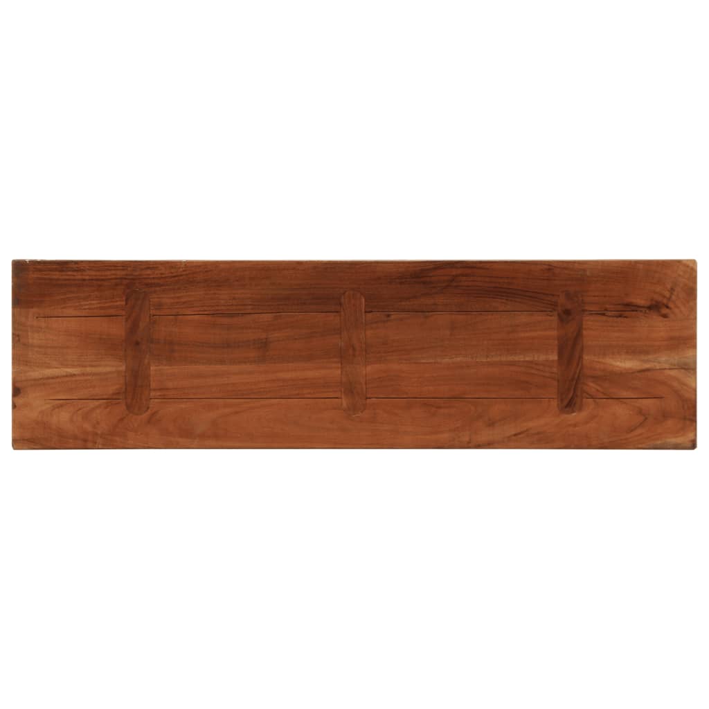 vidaXL Table Top 120x30x3.8 cm Rectangular Solid Wood Reclaimed 5