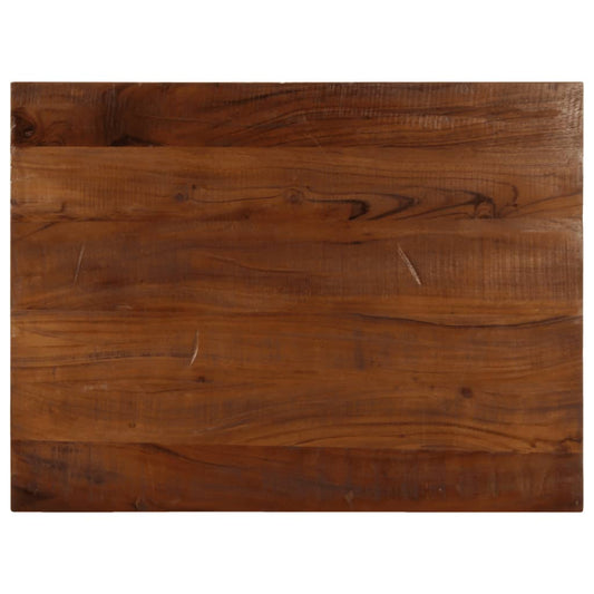 vidaXL Table Top Rectangular Solid Wood Reclaimed shown from a direct top-down perspective
