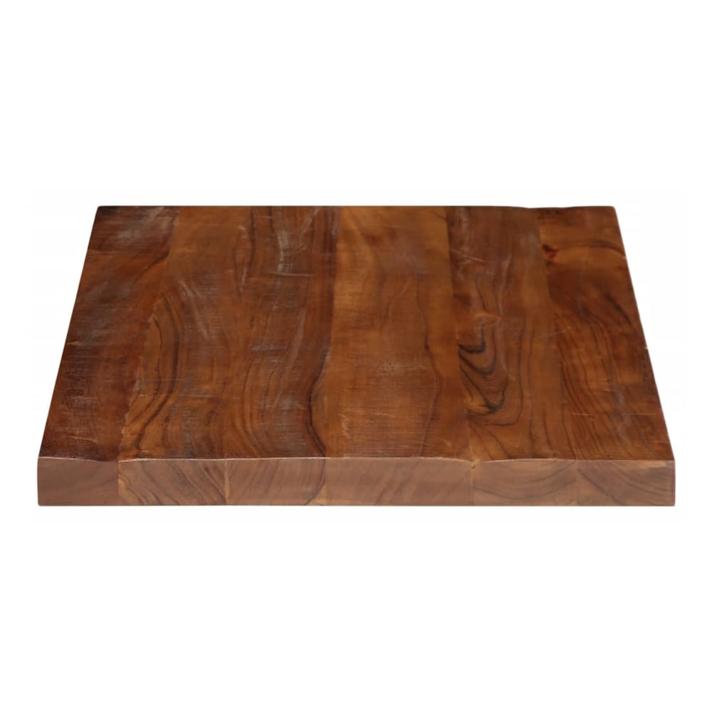 Table Top 70x70x2.5 cm Square Solid Wood Reclaimed Thickness 25 mm Reclaimed wood(natural) 80 cm