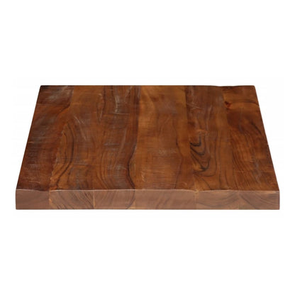 Table Top 70x70x2.5 cm Square Solid Wood Reclaimed Thickness 25 mm Reclaimed wood(natural) 80 cm