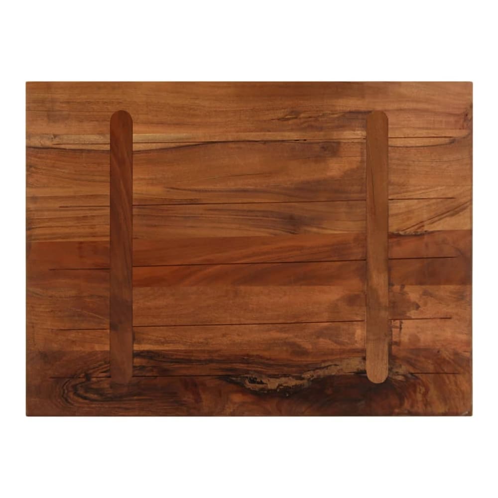Table Top 70x70x2.5 cm Square Solid Wood Reclaimed Thickness 25 mm Reclaimed wood(natural) 80 cm