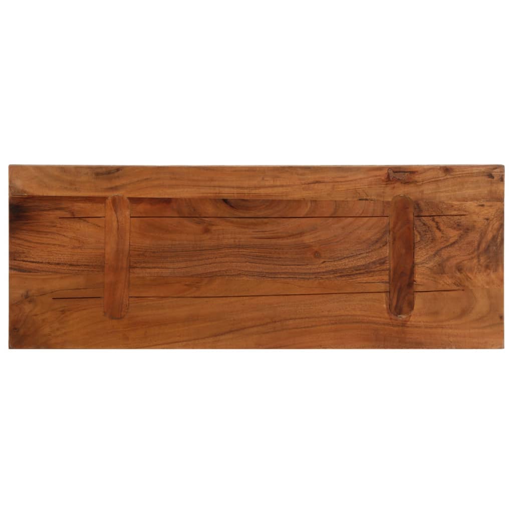 vidaXL Table Top 90x30x3.8 cm Rectangular Solid Wood Reclaimed 5