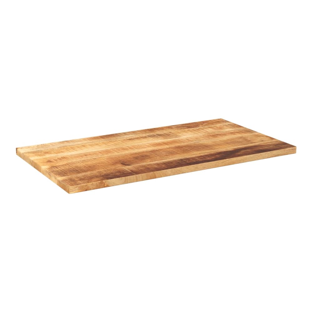 Table Top 50x50x2.5 cm Square Solid Wood Rough Mango Thickness 25 mm Rough Mango wood(natural) 100 cm