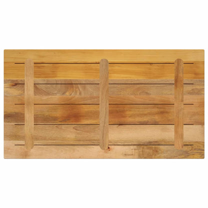 vidaXL Table Top 100x50x2,5 cm Rectangular Solid Wood Rough Mango 4