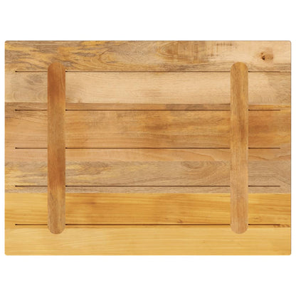 vidaXL Table Top 70x60x1.5 cm Rectangular Solid Wood Rough Mango 5