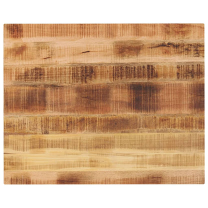Table Top 80x80x2.5 cm Square Solid Wood Rough Mango Thickness 25 mm Rough Mango wood(natural) 90 cm