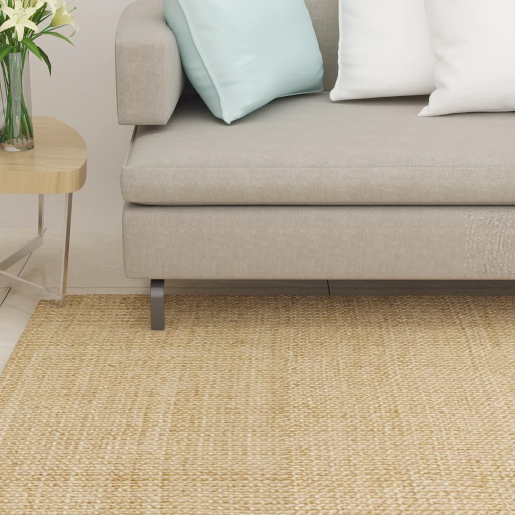 Sisal Rug for Scratching Post Width 80 cm Light Brown 250 cm