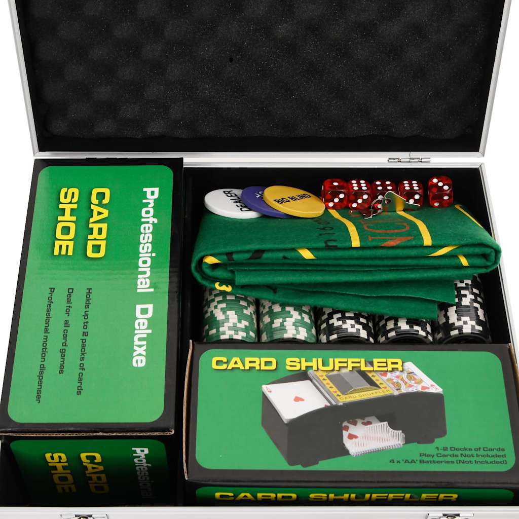 vidaXL Poker Chip Set 300 pcs 11.5 g 6