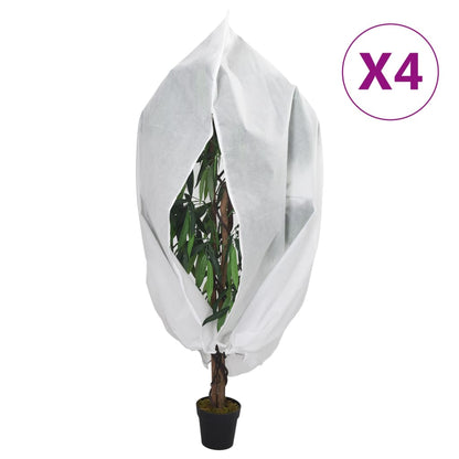 vidaXL Plant Fleece Covers with Zip 4 pcs 70 g/m² 2.36x2 m 1