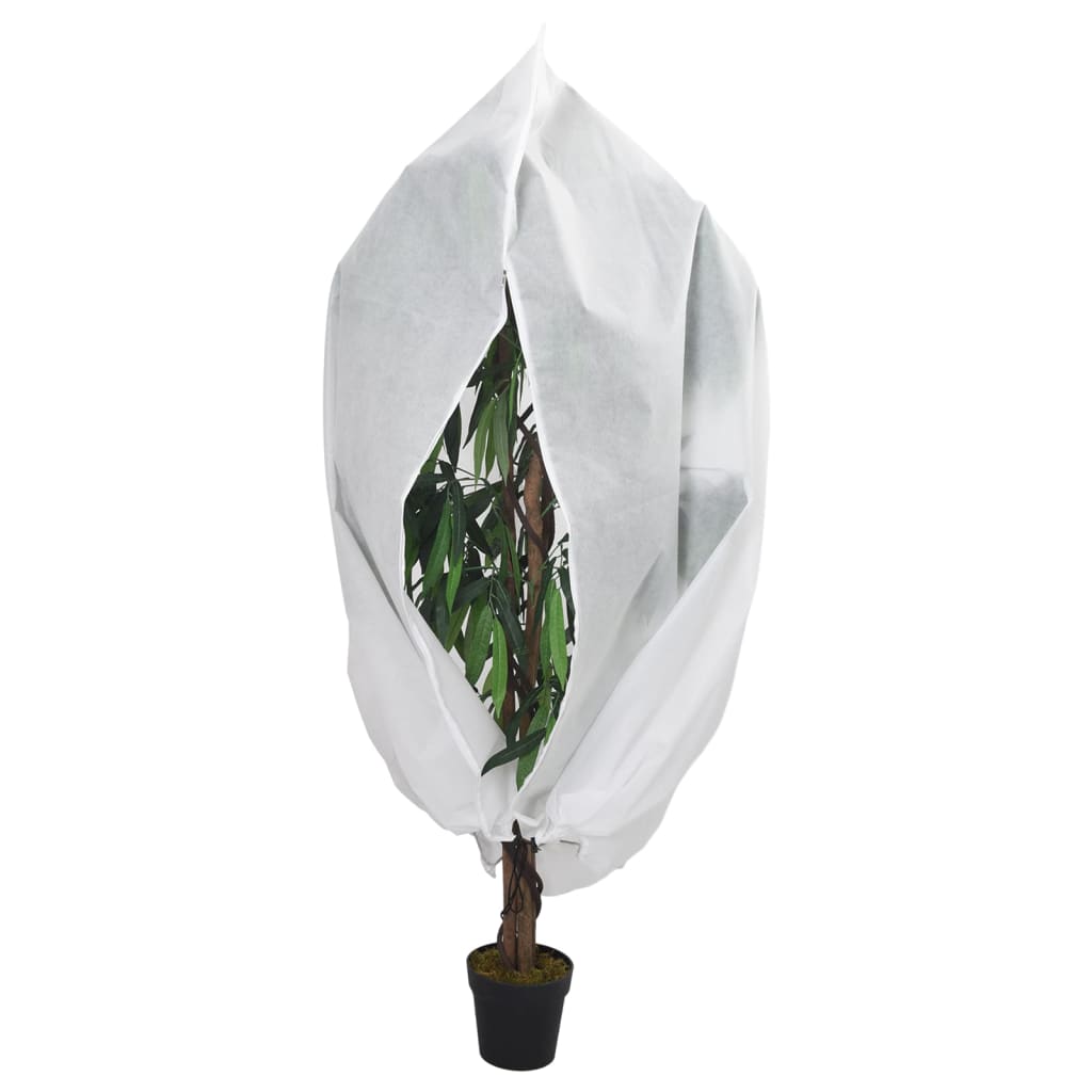 vidaXL Plant Fleece Covers with Zip 4 pcs 70 g/m² 2.36x2 m 2