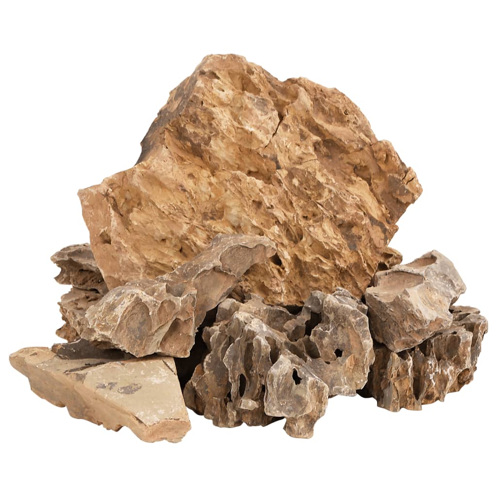 vidaXL Dragon Stones 25 kg Brown 5-30 cm 3