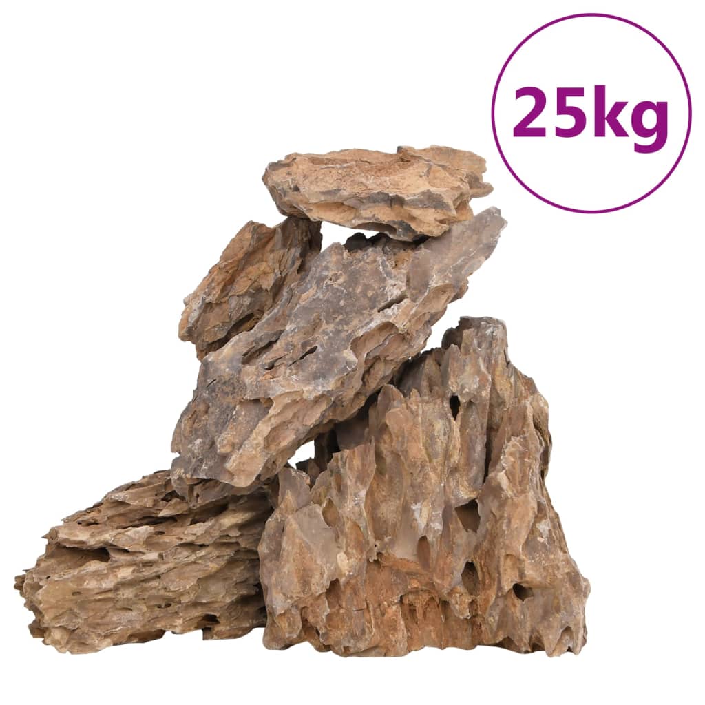 vidaXL Dragon Stones 25 kg Mixed Colour 10-30 cm 2