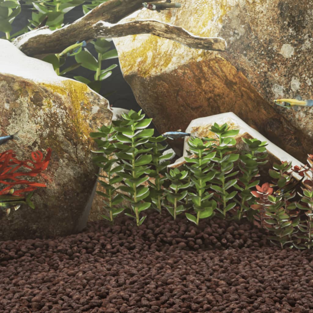 vidaXL Volcanic Rocks 25 kg Red 5-8 mm 1