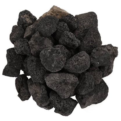 vidaXL Volcanic Rocks 25 kg Black 3-5 cm 4