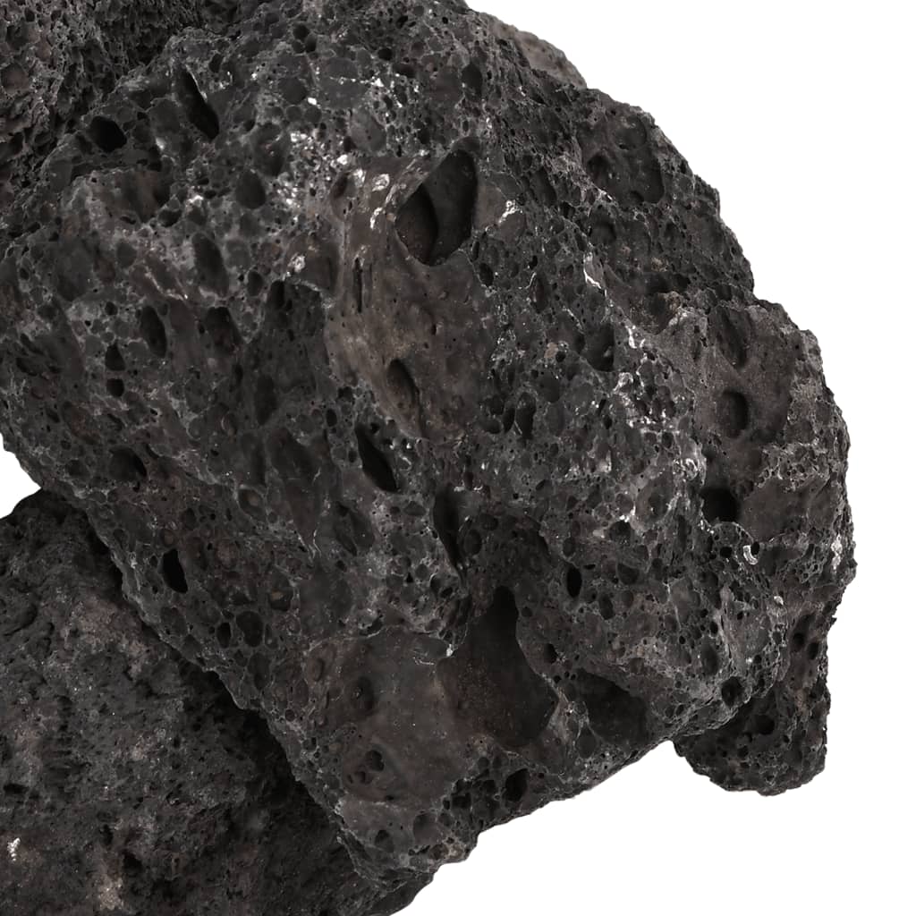 vidaXL Volcanic Rocks 25 kg Black 10-30 cm 5