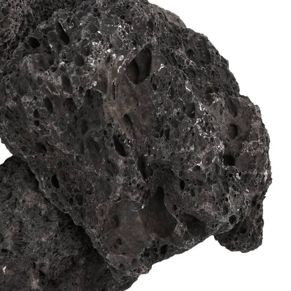 vidaXL Volcanic Rocks 25 kg Black 10-30 cm 5