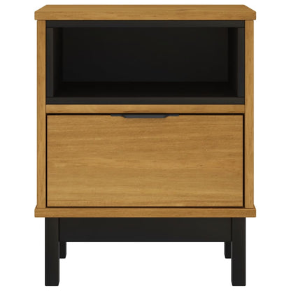 vidaXL Bedside Cabinet "FLAM" 40x35x50 cm Solid Wood Pine 5