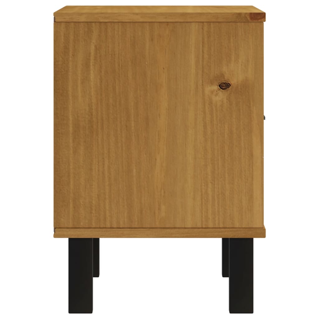 vidaXL Bedside Cabinet "FLAM" 40x35x50 cm Solid Wood Pine 6