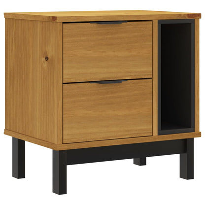 vidaXL Bedside Cabinet "FLAM" 49x35x50 cm Solid Wood Pine 2