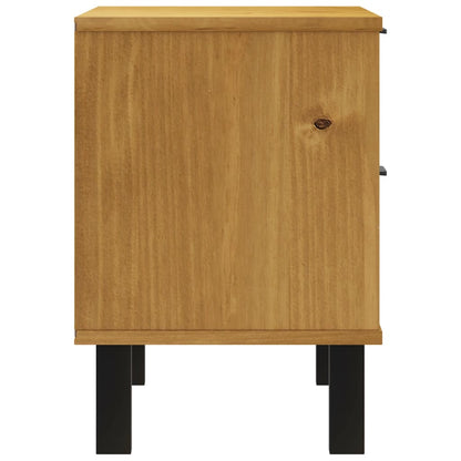 vidaXL Bedside Cabinet "FLAM" 49x35x50 cm Solid Wood Pine 6