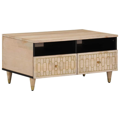vidaXL Coffee Table 80x54x40 cm Solid Wood Mango 2