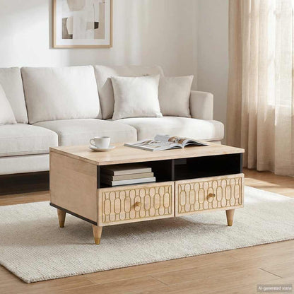 vidaXL Coffee Table 80x54x40 cm Solid Wood Mango 1