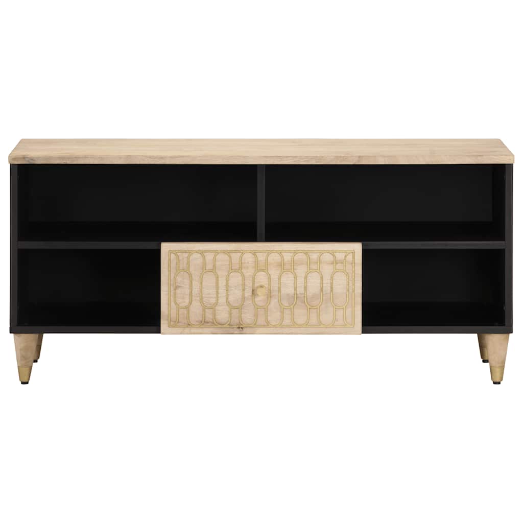vidaXL TV Cabinet 100x33x46 cm Solid Wood Mango 5