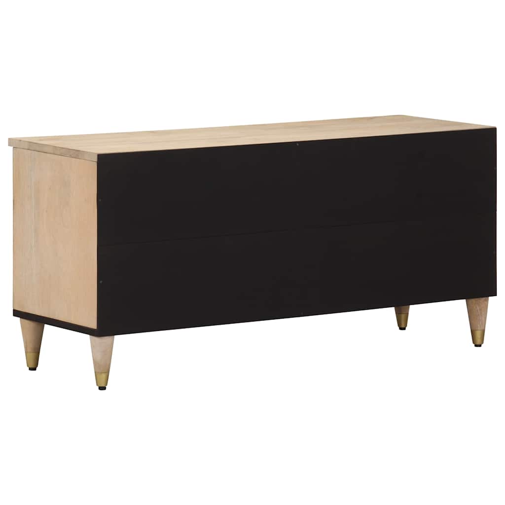 vidaXL TV Cabinet 100x33x46 cm Solid Wood Mango 6