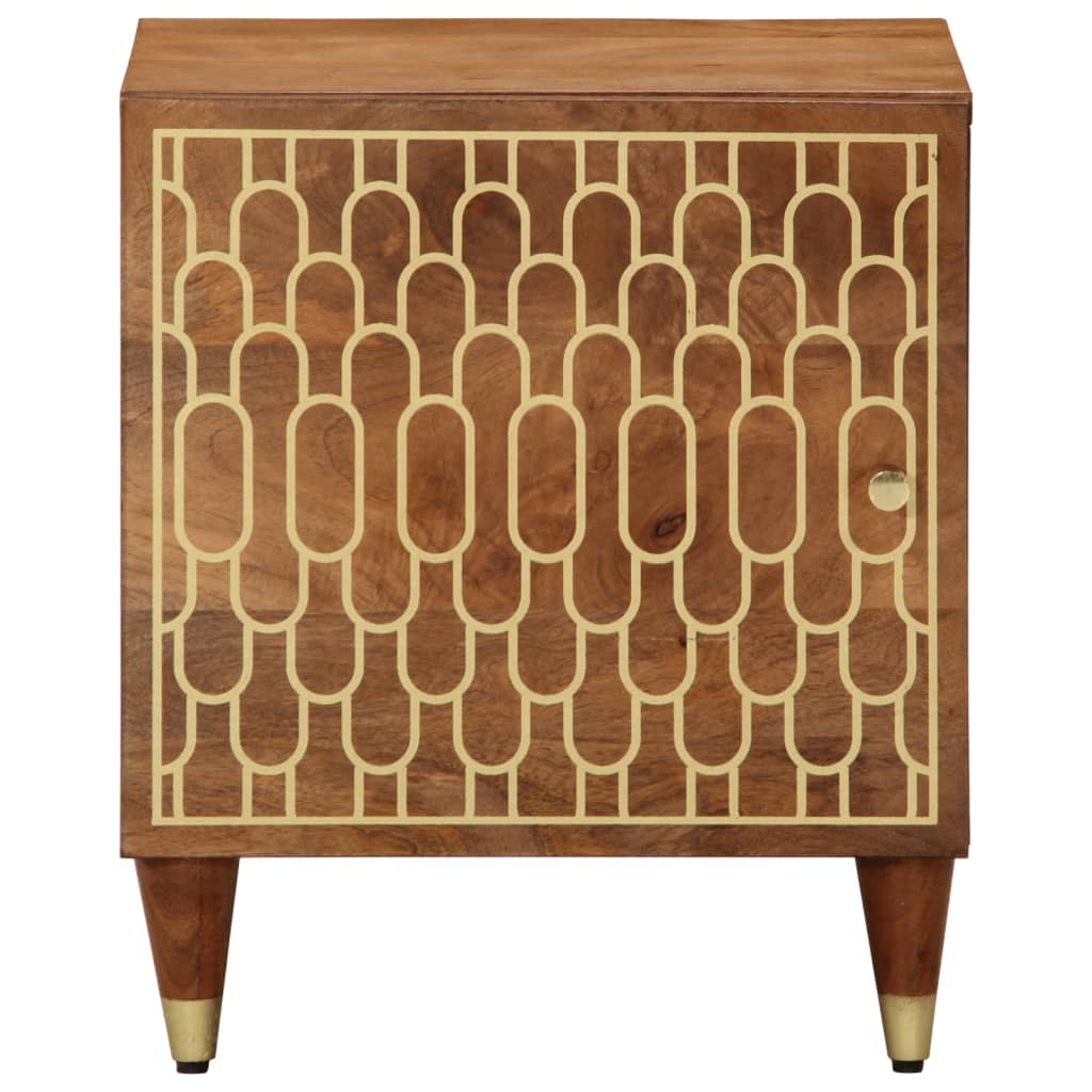 vidaXL Bedside Cabinet 40x33x46 cm Solid Wood Mango 2