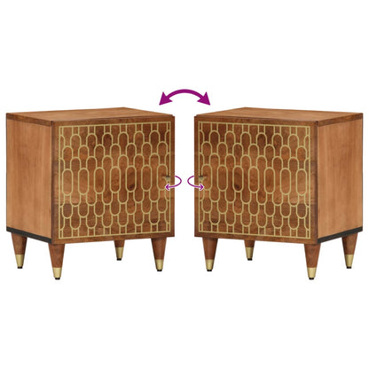 vidaXL Bedside Cabinet 40x33x46 cm Solid Wood Mango 6