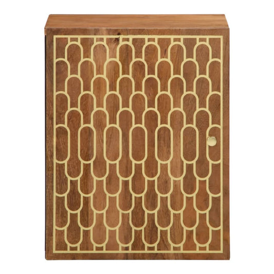 vidaXL Bathroom Wall Cabinet 38x33x48 cm Solid Wood Mango 2